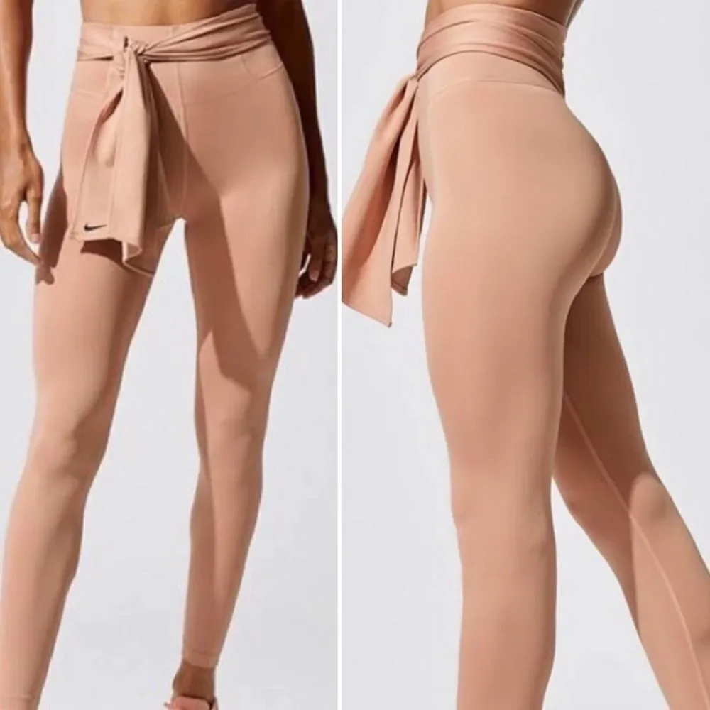 Nike Dry Sculpt Victory Training Tights High Rise Pink Blush